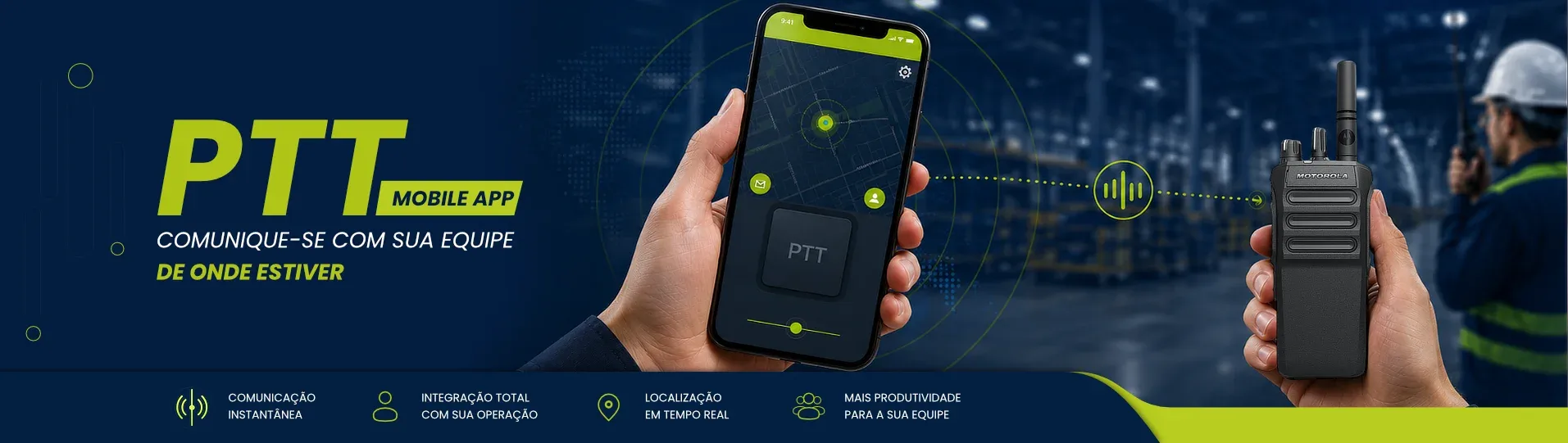 PTT Mobile App - Comunicação com sua equipe
